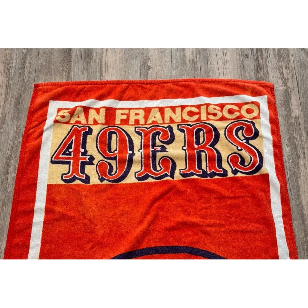 Vintage San Francisco 49ers Beach Towel 90s 58
